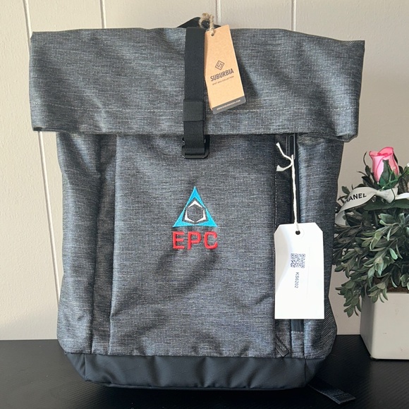 Urban Outfitters Gray Roll-Top Backpack